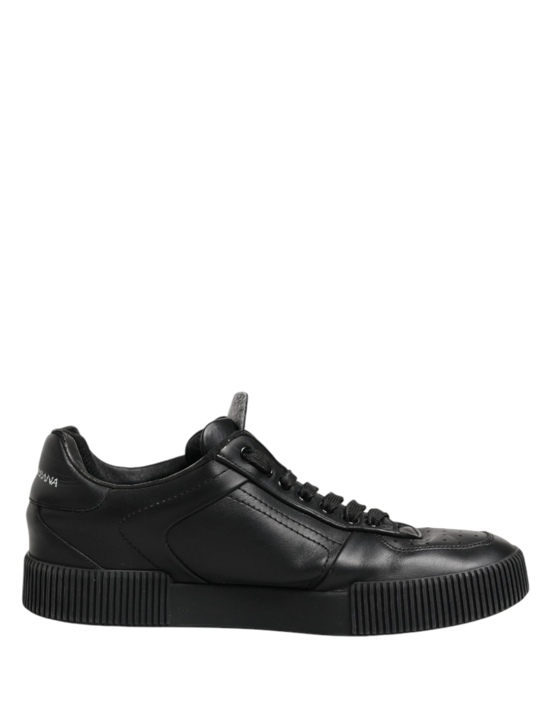 Dolce & Gabbana Black MIAMI Calf Low Top Men Sneakers  Shoes | Regal Royce