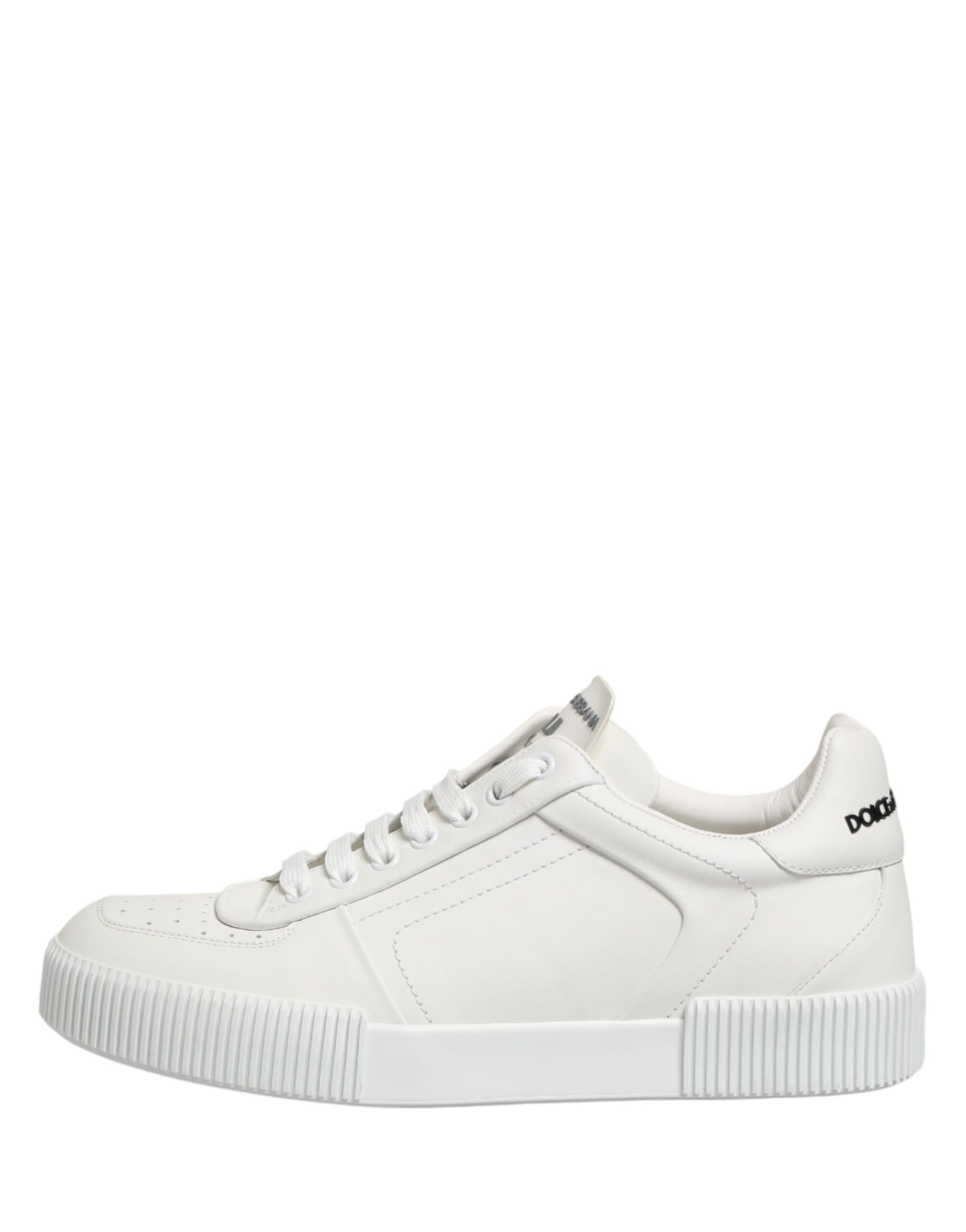 Dolce & Gabbana MIAMI Calf Low Top Men Sneakers  White | Regal Royce
