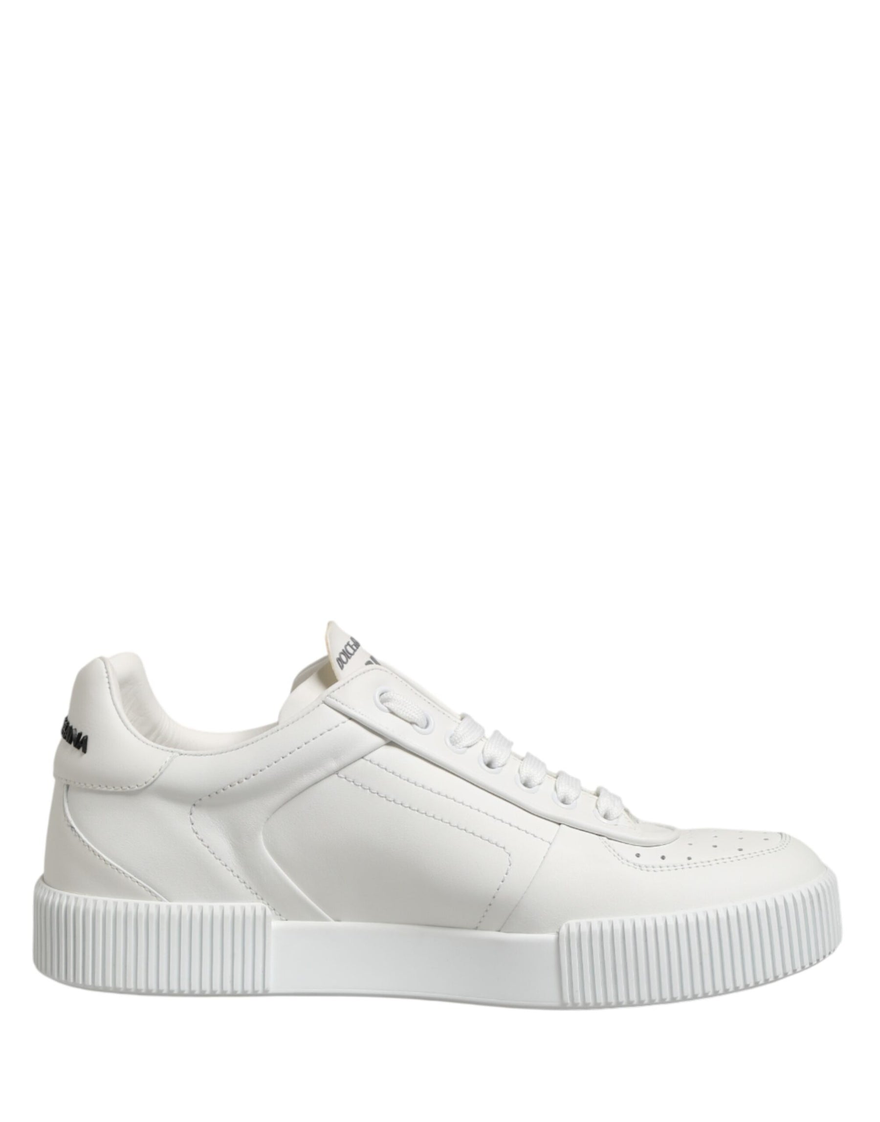 Dolce & Gabbana MIAMI Calf Low Top Men Sneakers  White | Regal Royce