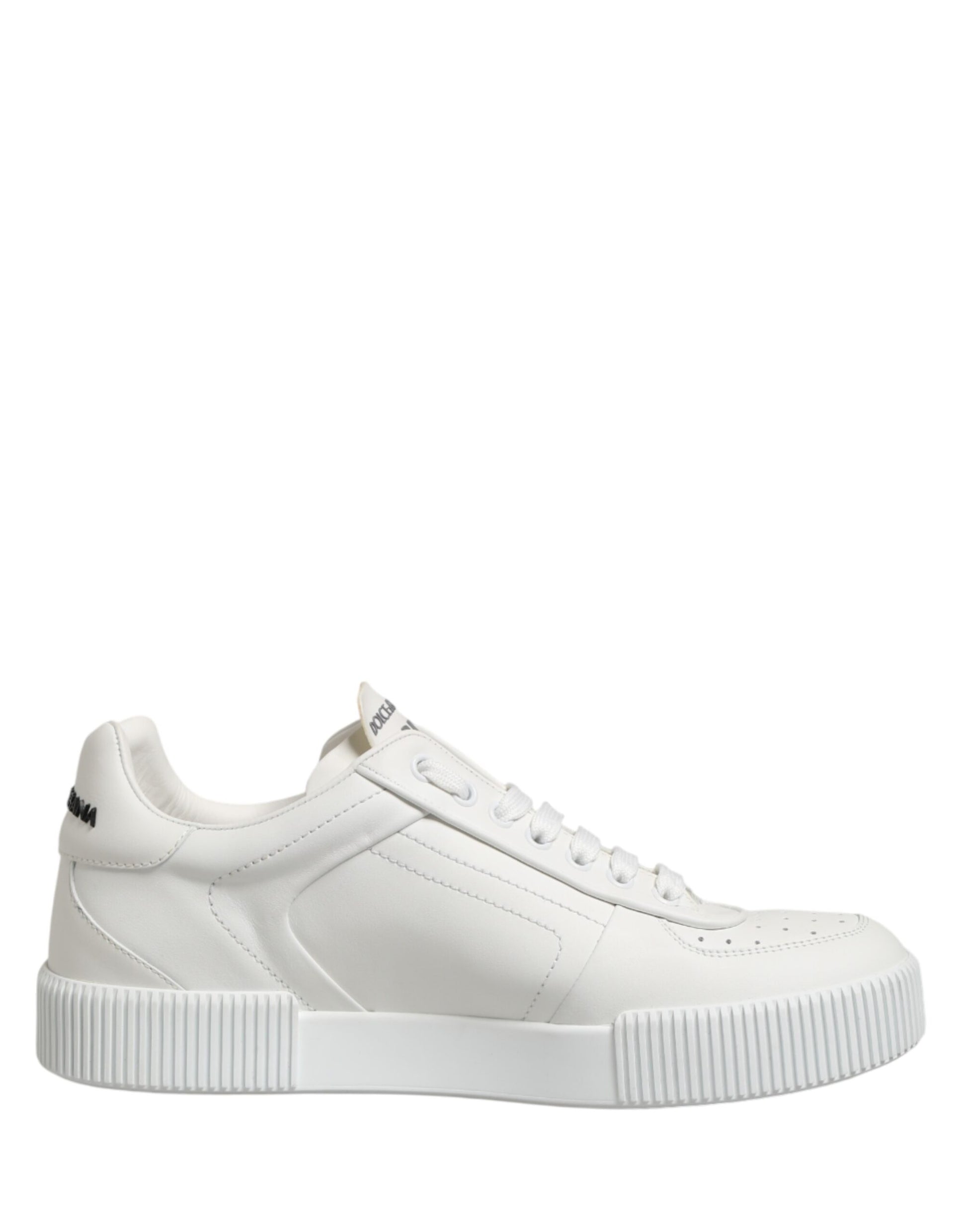 Dolce & Gabbana MIAMI Calf Low Top Men Sneakers  White | Regal Royce