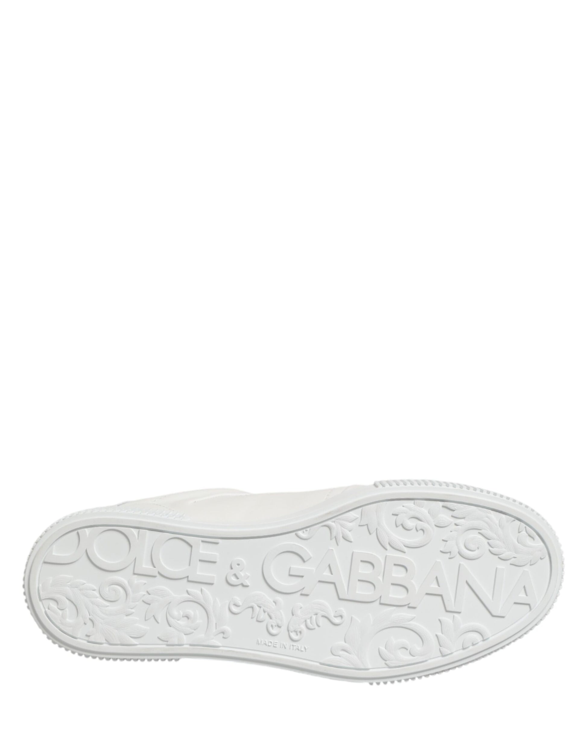 Dolce & Gabbana MIAMI Calf Low Top Men Sneakers  White | Regal Royce