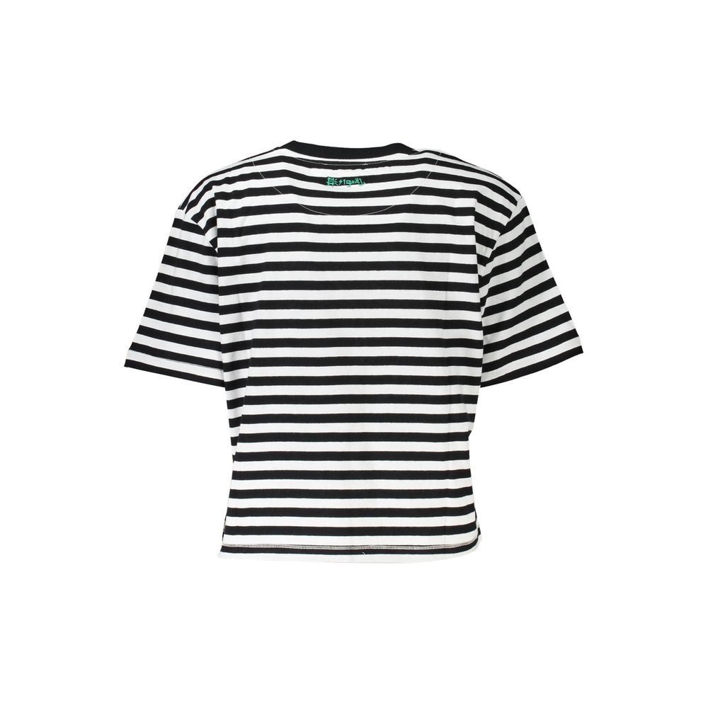 Desigual Black Cotton Women T-Shirt | Regal Royce