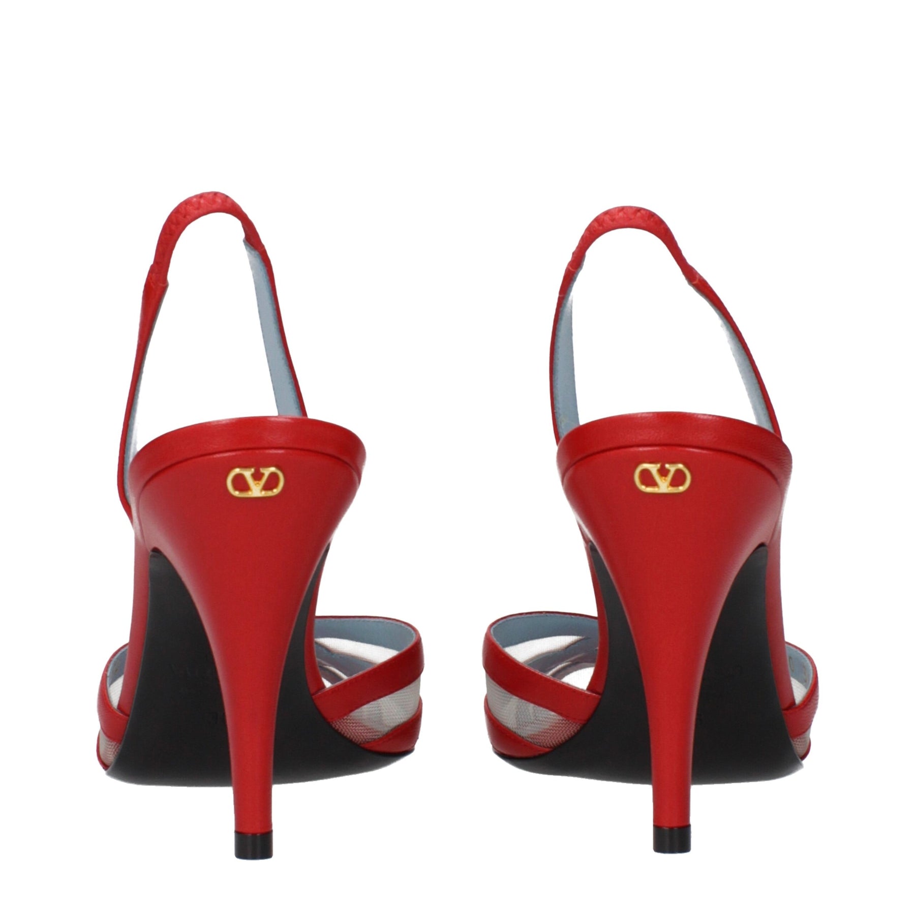 Valentino Garavani Red Leather Stiletto Heel Sandals | Regal Royce
