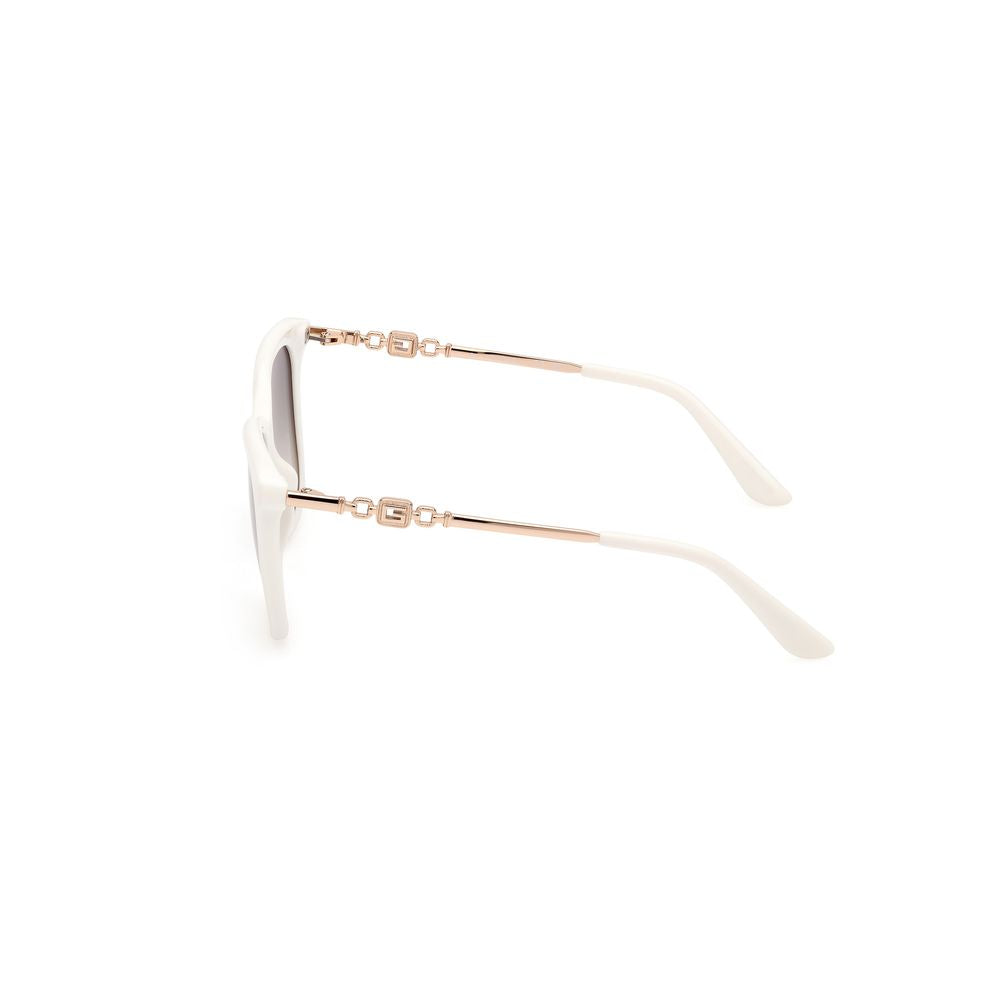 Guess White Resin Sunglasses