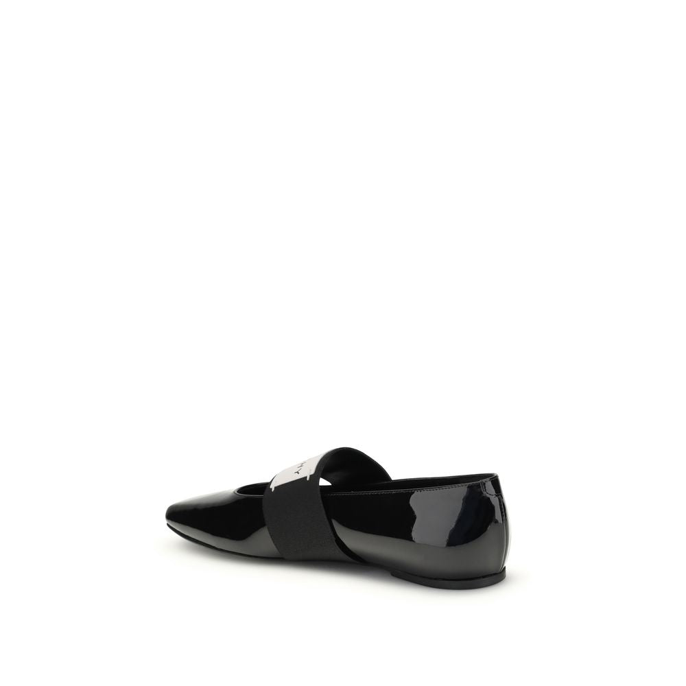 Givenchy Black Leather Ballet Flats | Regal Royce