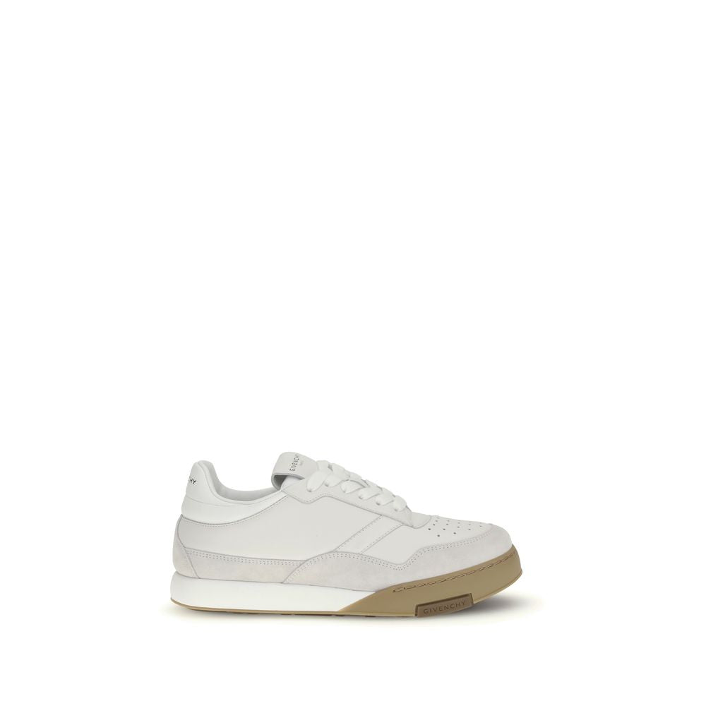 Givenchy White Calf Leather Bos Taurus Chunky Sneakers | Regal Royce