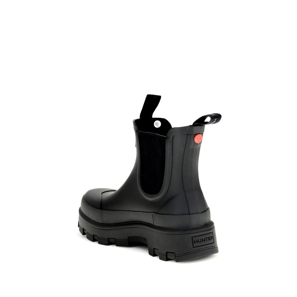 Hunter Black Rubber Chelsea Boots | Regal Royce