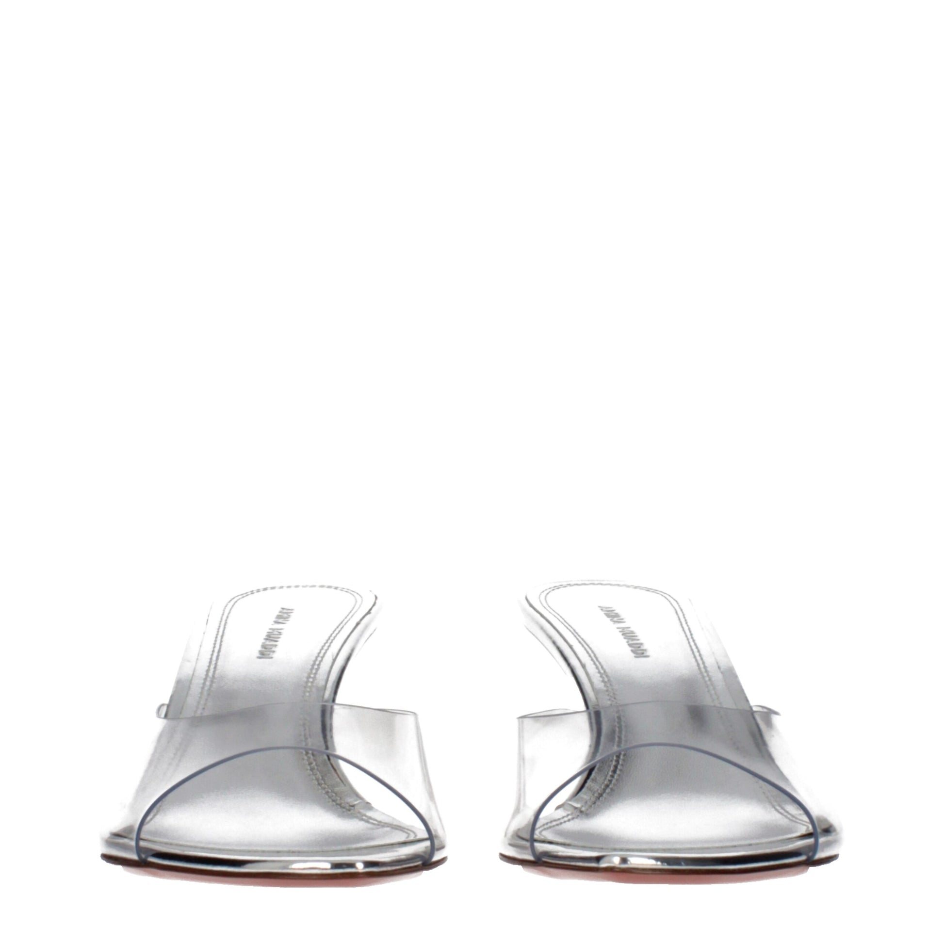 Amina Muaddi Transparent Pvc Stiletto Heel Sandals | Regal Royce