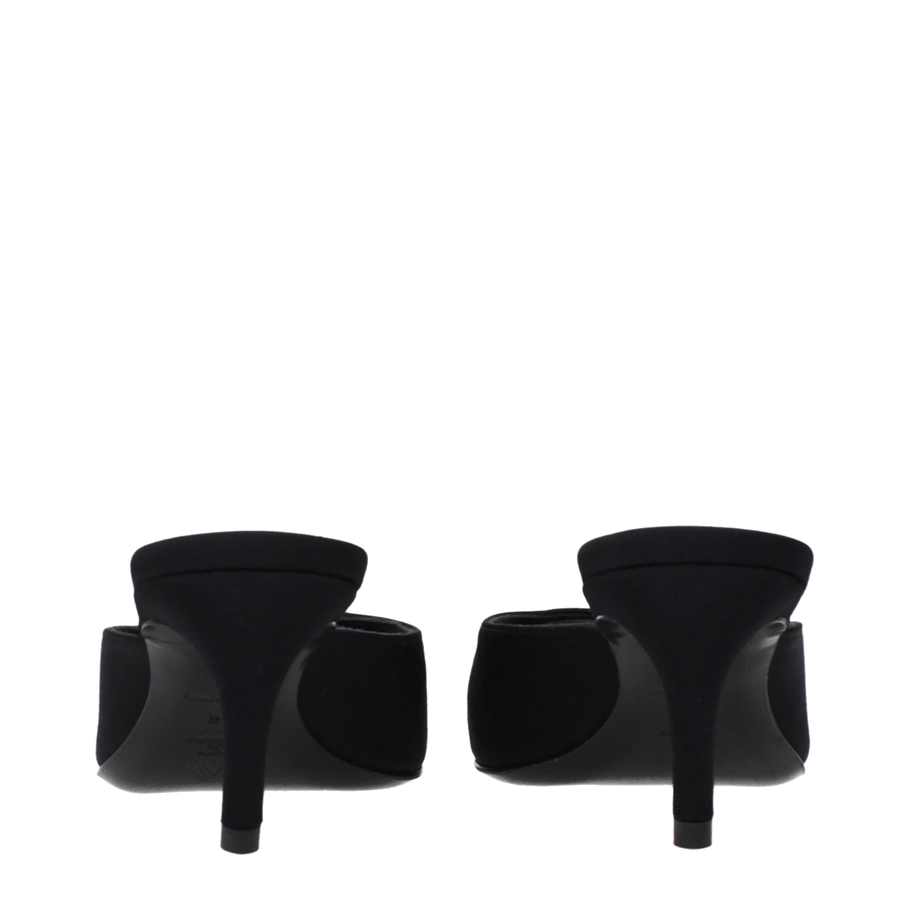 The Attico Black Fabric Flat Sandals | Regal Royce