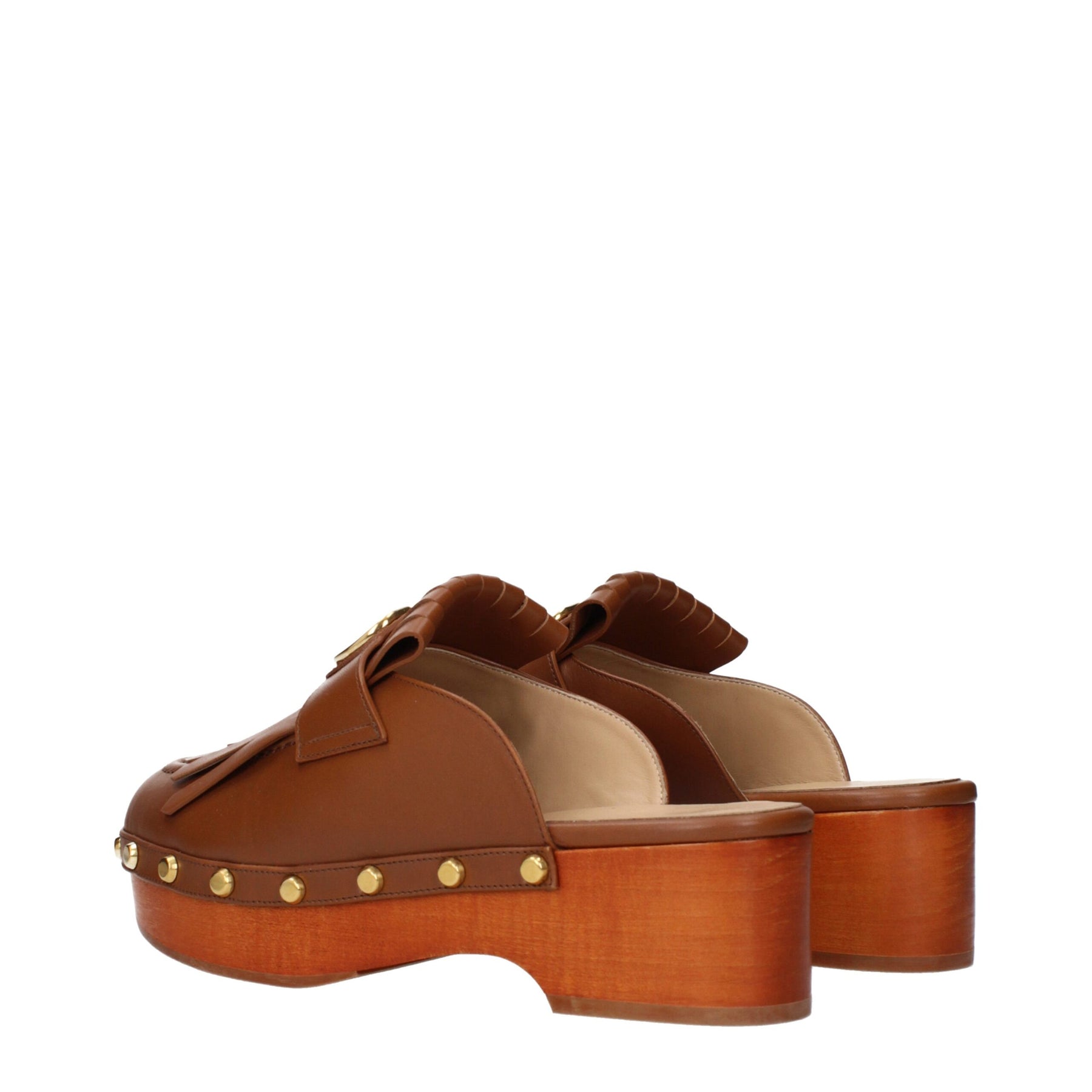 Valentino Garavani Brown Leather Slippers | Regal Royce