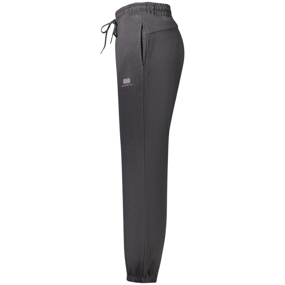 Napapijri Black Cotton Women's Sport Trouser | Regal Royce
