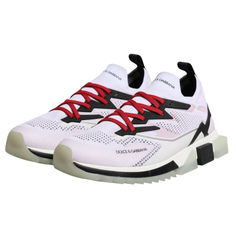 Dolce & Gabbana White Polyester Sneaker