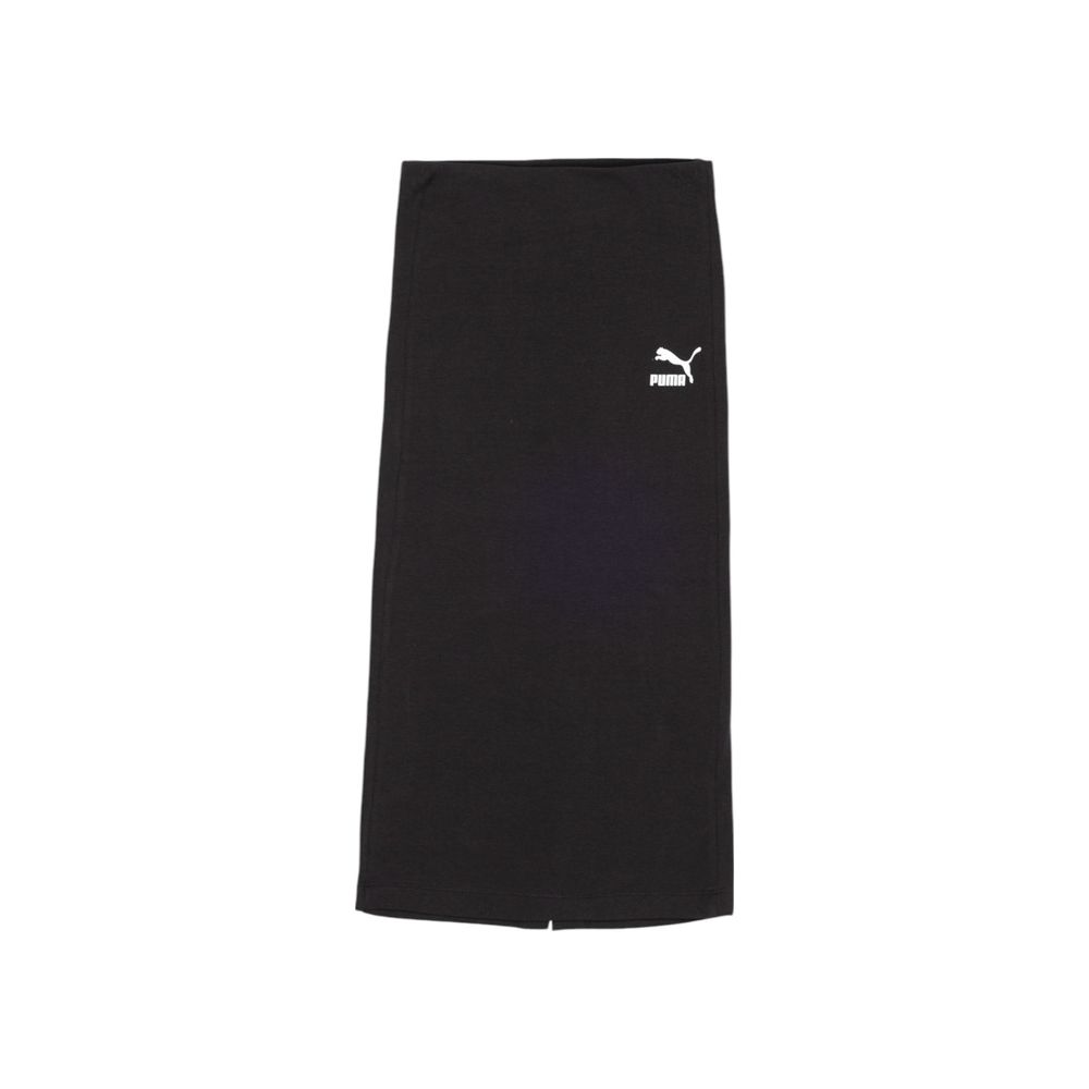 Puma Black Cotton Long Skirt | Regal Royce