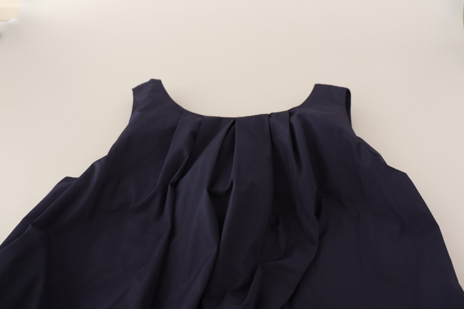 P.A.R.O.S.H. Navy Blue Sleeveless Round Neck Mermaid Long Dress | Regal Royce