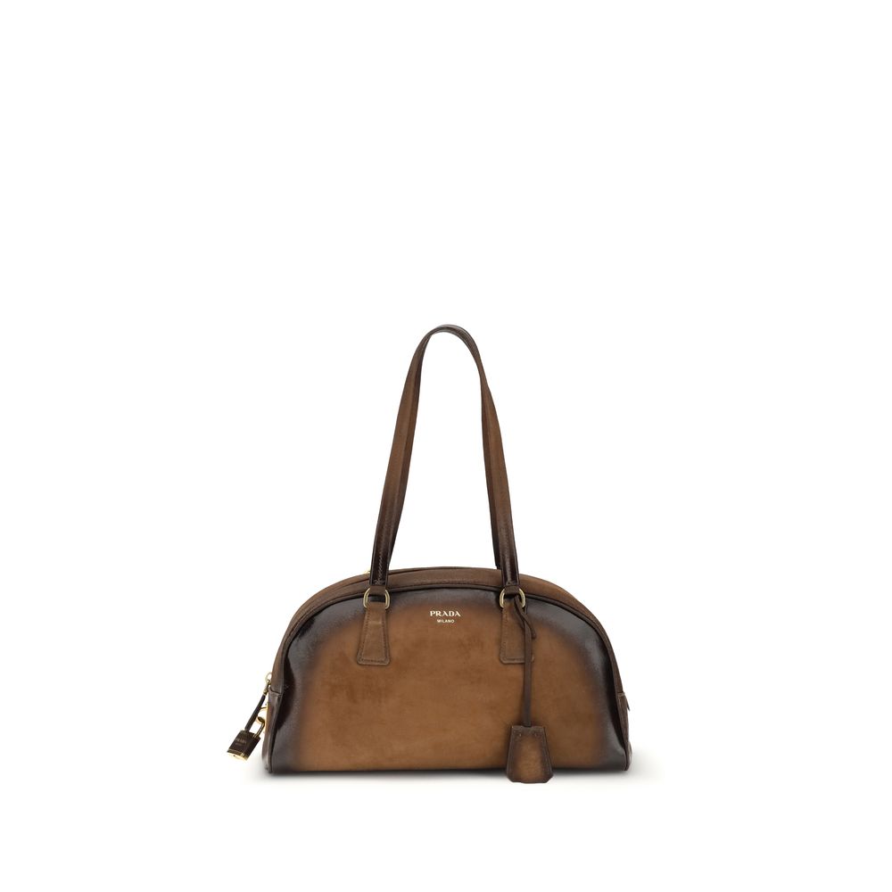 Prada Multicolor Calf Leather Bos Taurus Shoulder Bag