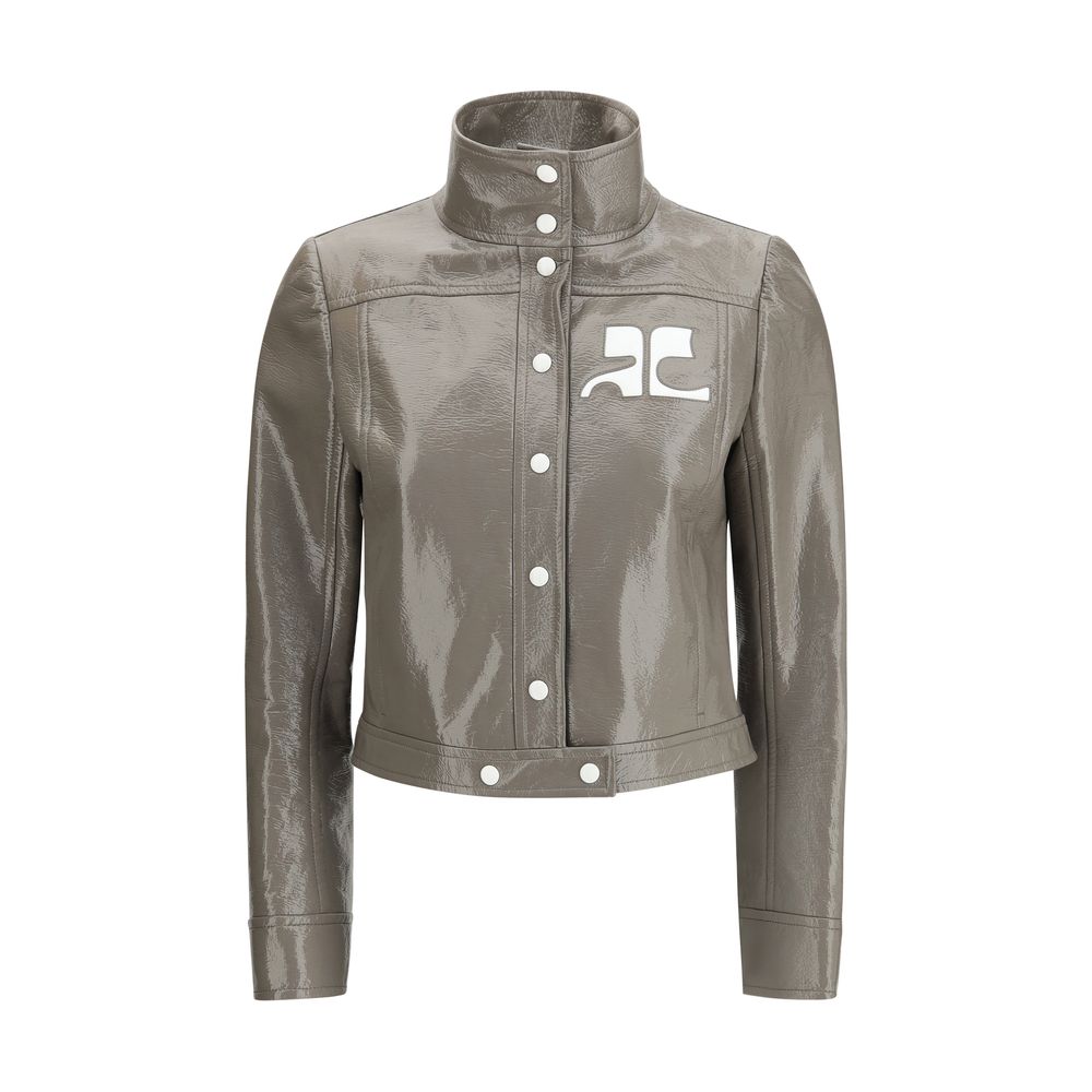 Courrèges Gray Cotton Full-Length Jacket | Regal Royce