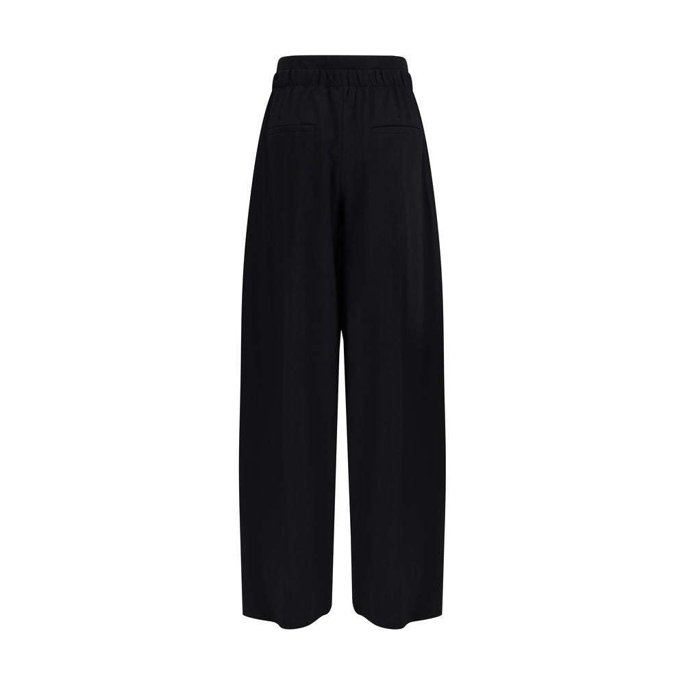 Max Mara Black Fleece Wool Casual Pants | Regal Royce
