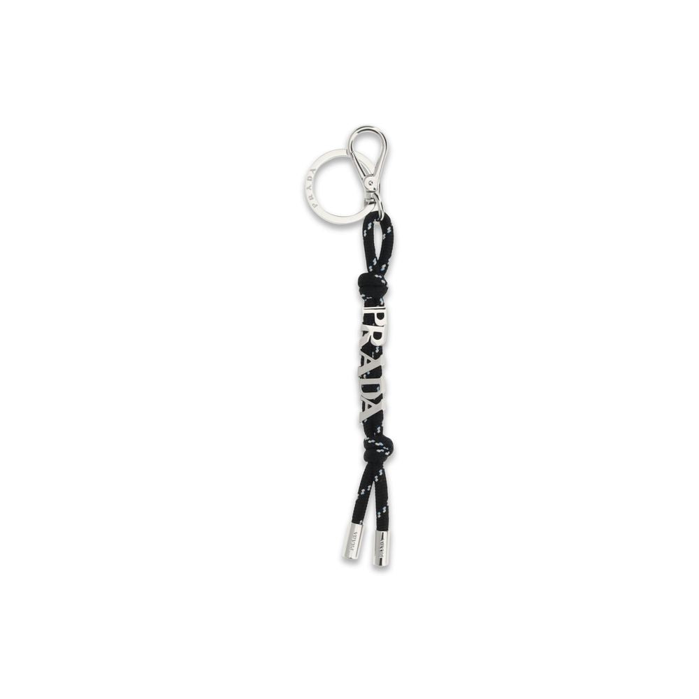 Prada Black Recycled Polyester Keychain | Regal Royce