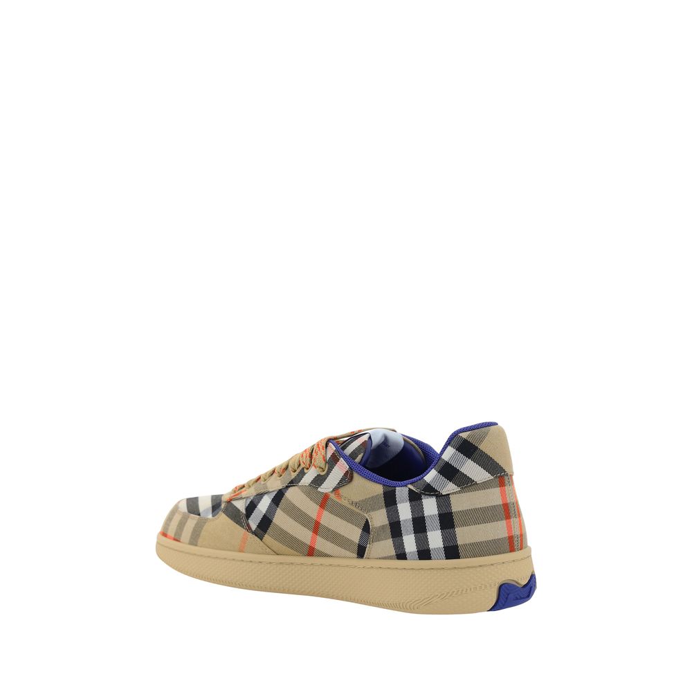 Burberry Beige Polyester Low Top Sneakers | Regal Royce
