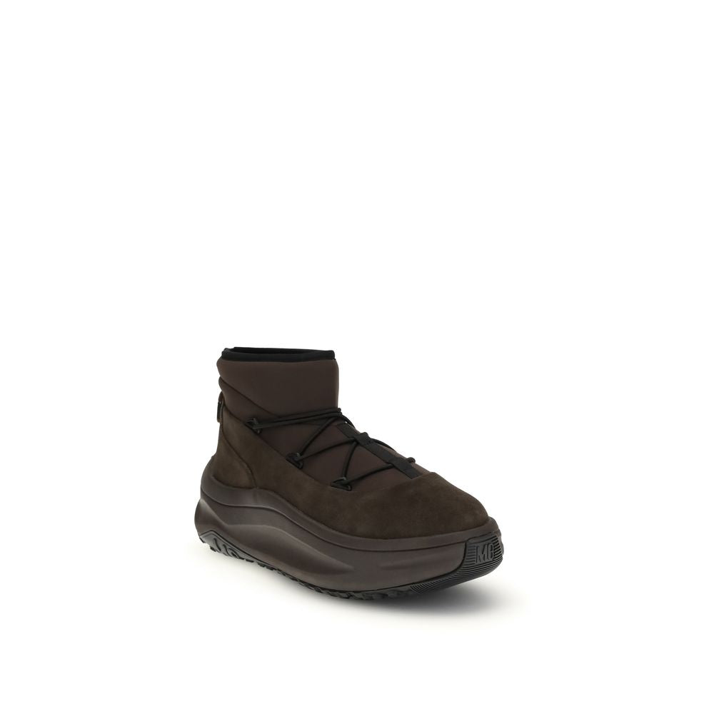 Moon Boot Brown Polyester Lace-Up Boots