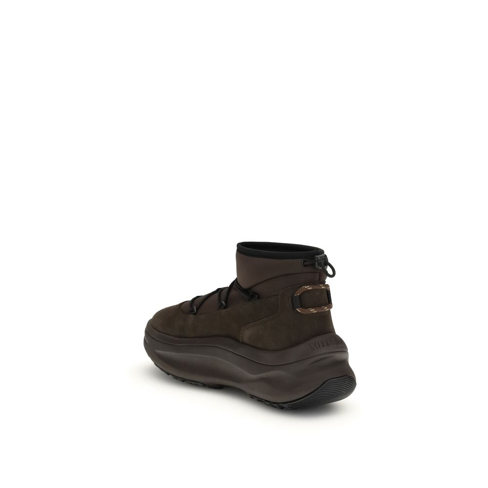 Moon Boot Brown Polyester Lace-Up Boots | Regal Royce