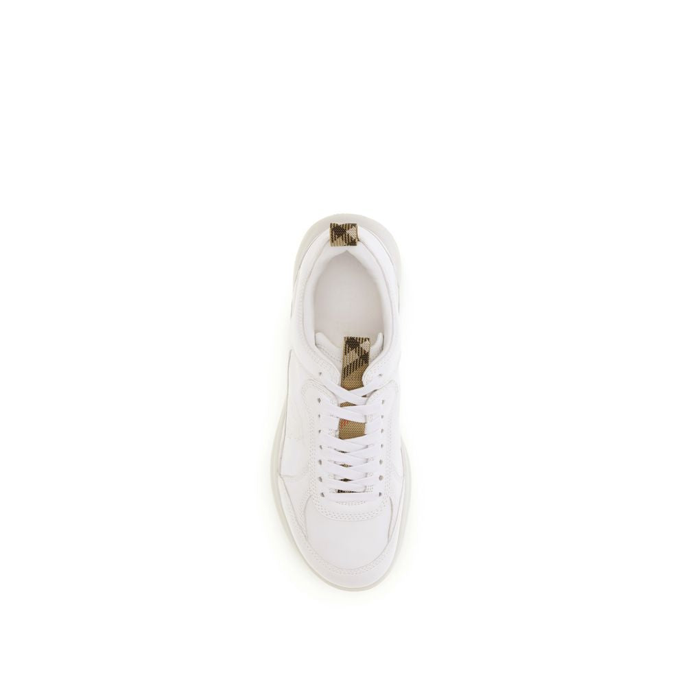 Burberry White Lamb Ovis Aries Aries Athletic Sneakers | Regal Royce