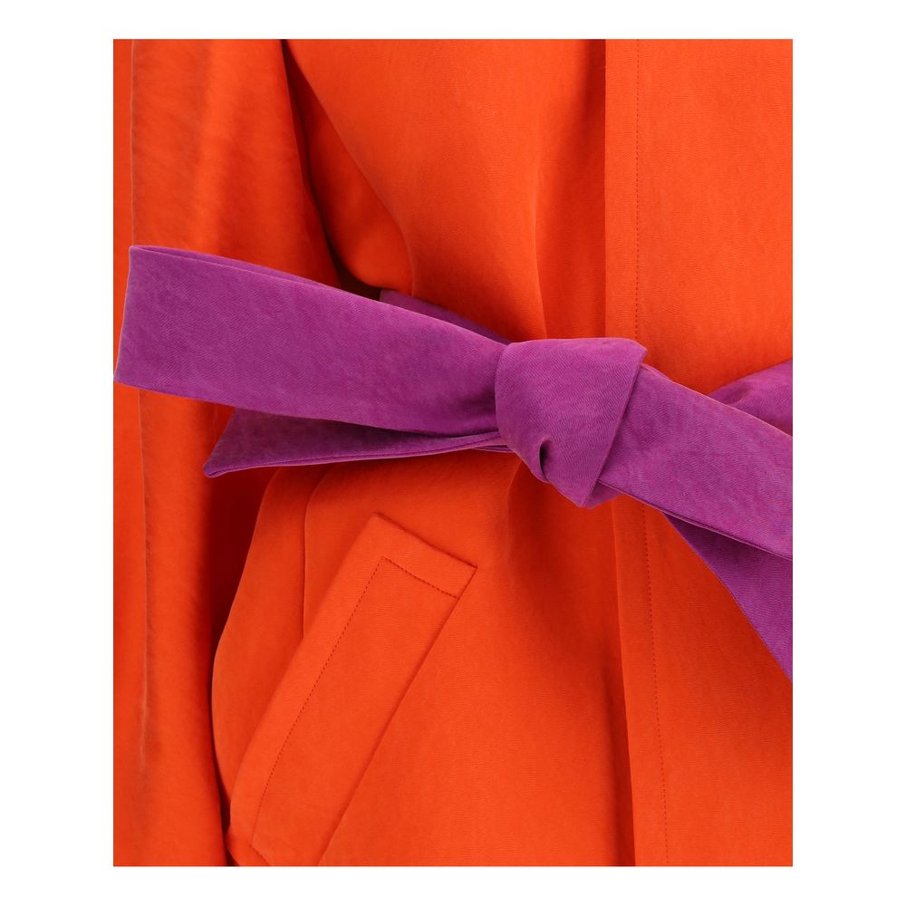 Saint Laurent Orange Silk Coat | Regal Royce