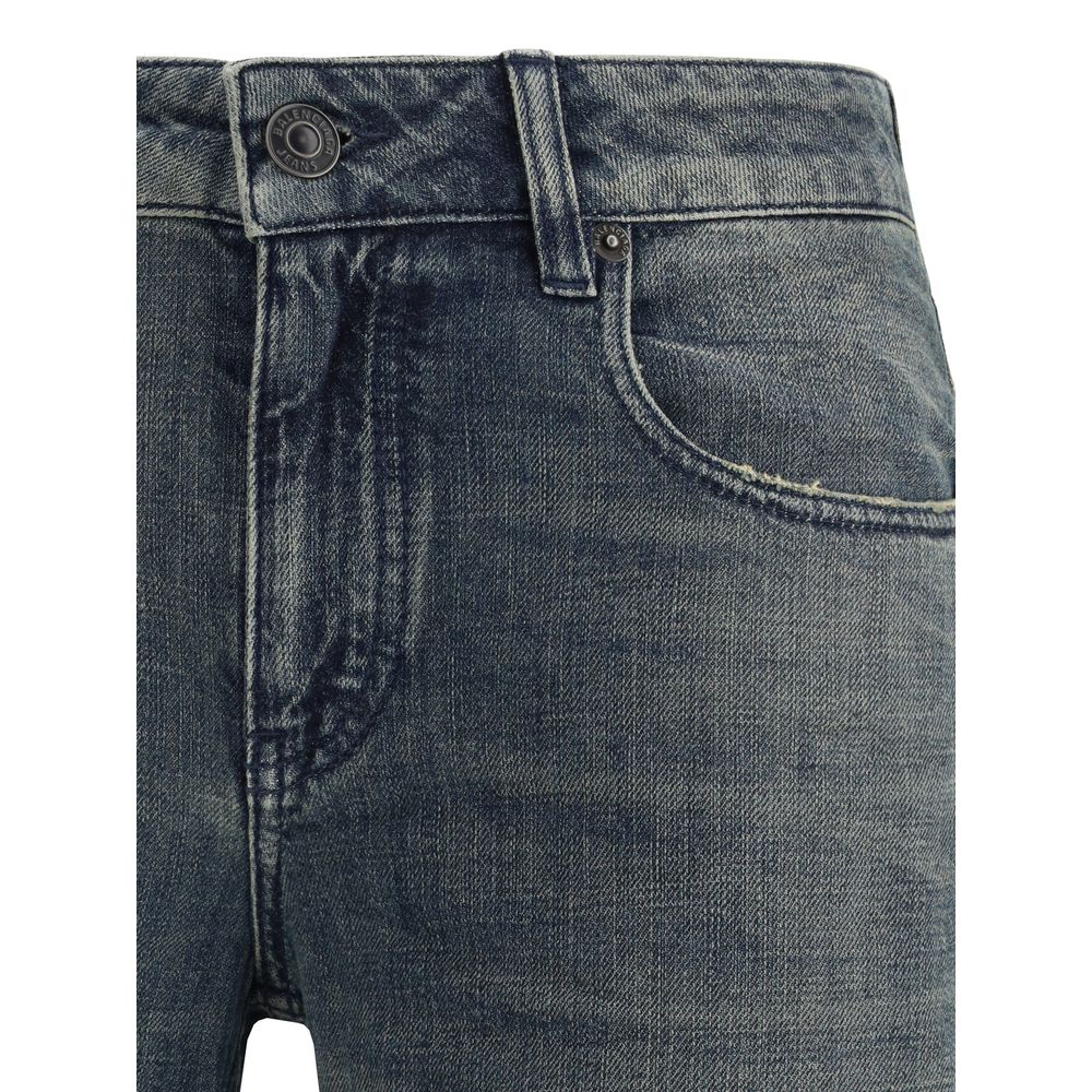 Balenciaga Blue Cotton Flared Jeans | Regal Royce
