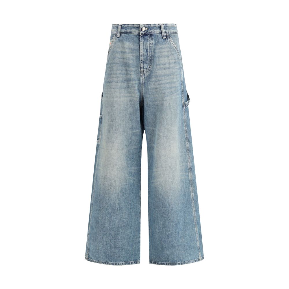 Diesel Blue Cotton Relaxed Fit Jeans | Regal Royce