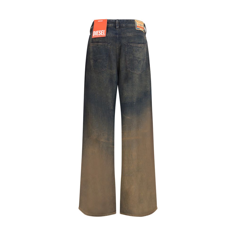 Diesel Multicolor Lyocell Relaxed Fit Jeans