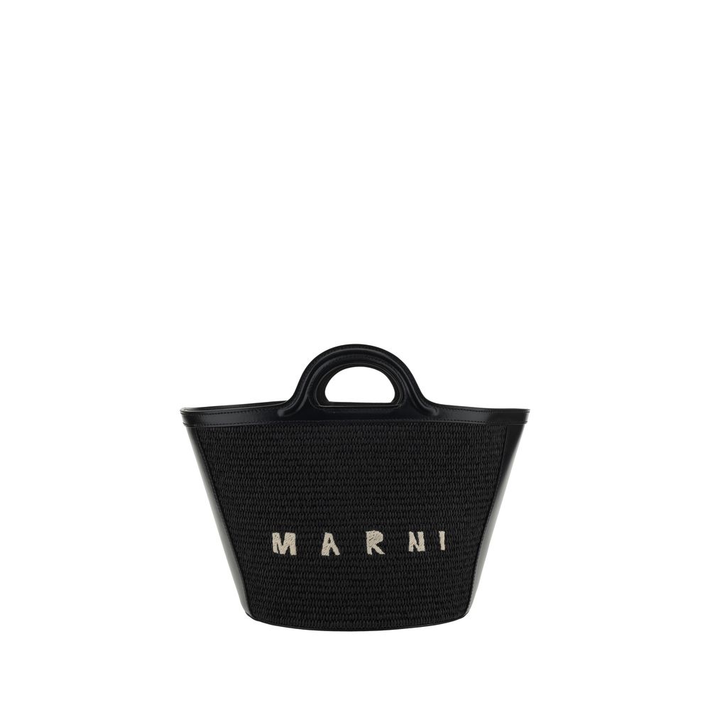 Marni Black Cotton Shoulder Bag | Regal Royce