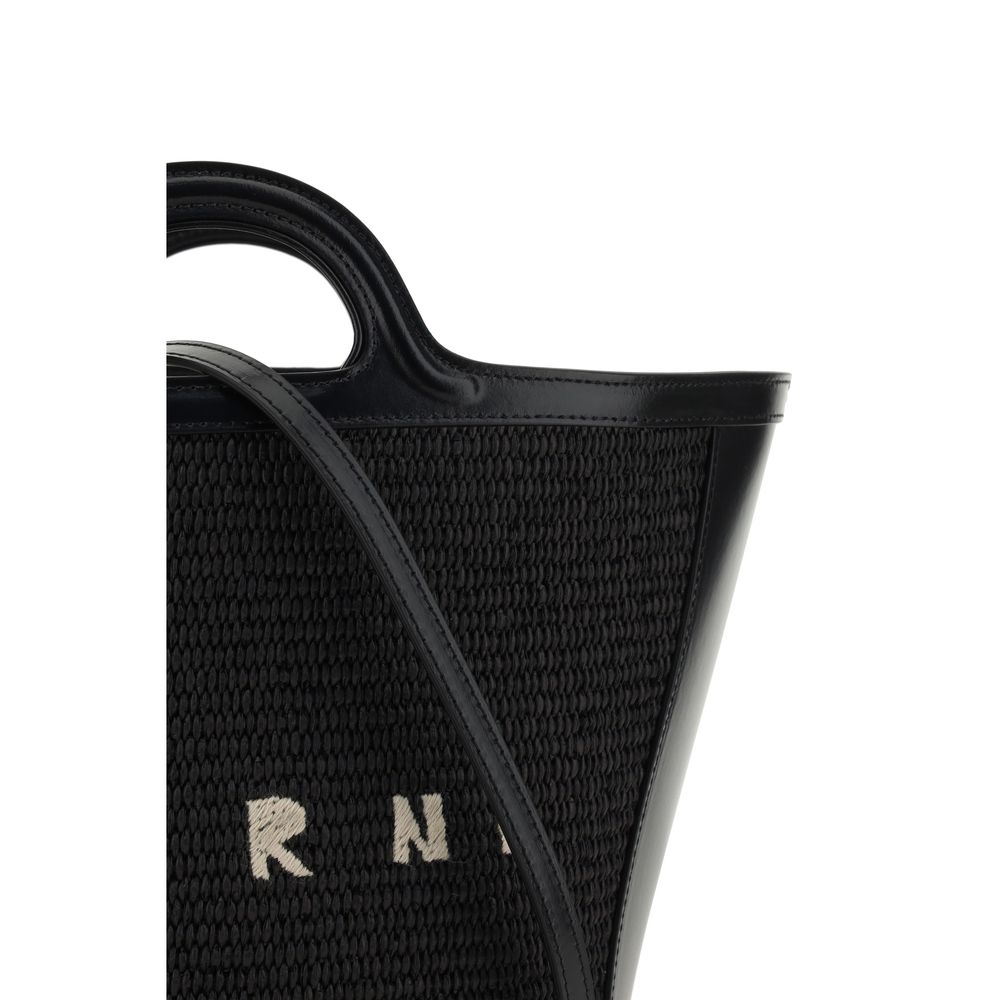 Marni Black Cotton Shoulder Bag | Regal Royce