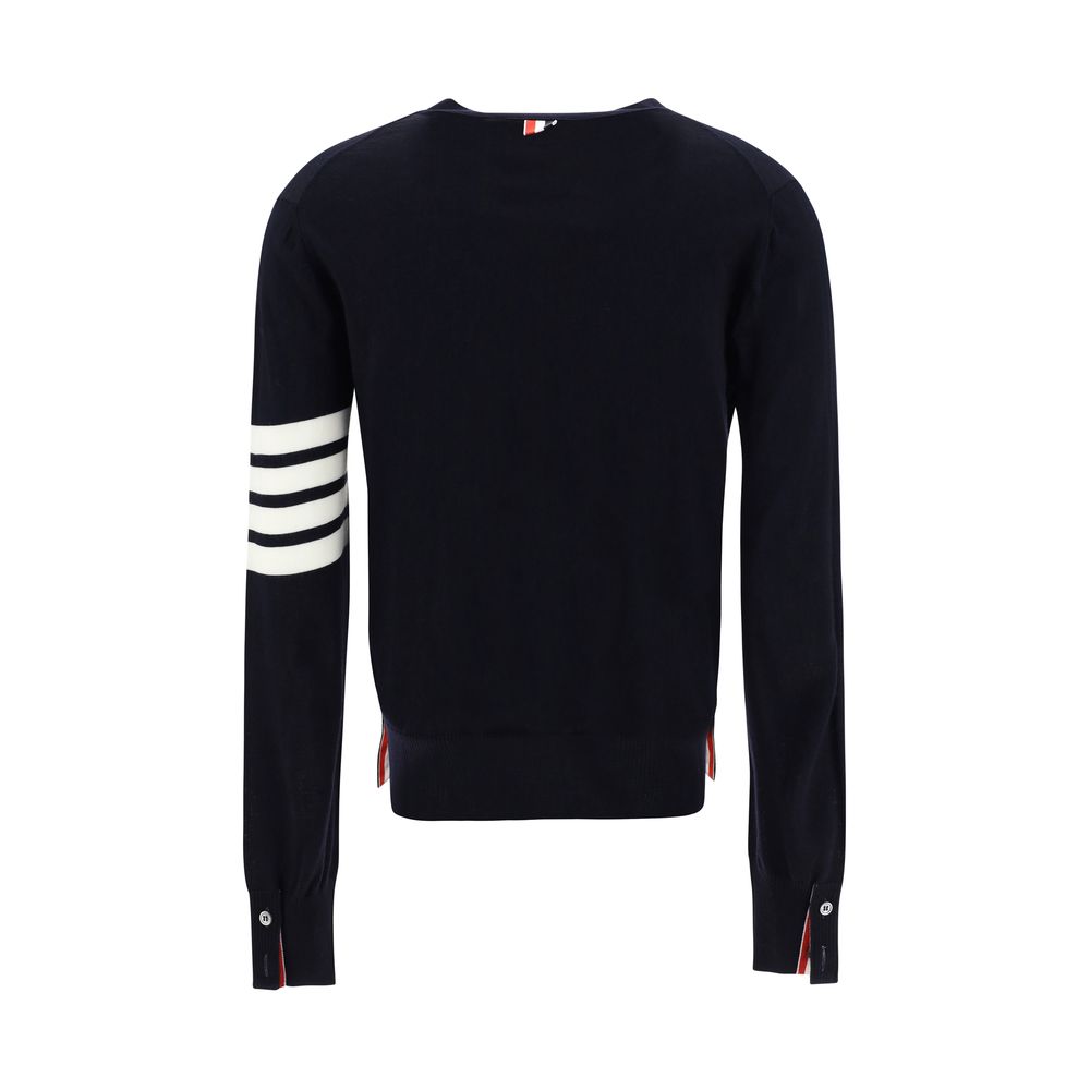 Thom Browne Blue Merino Wool Polo Shirt | Regal Royce