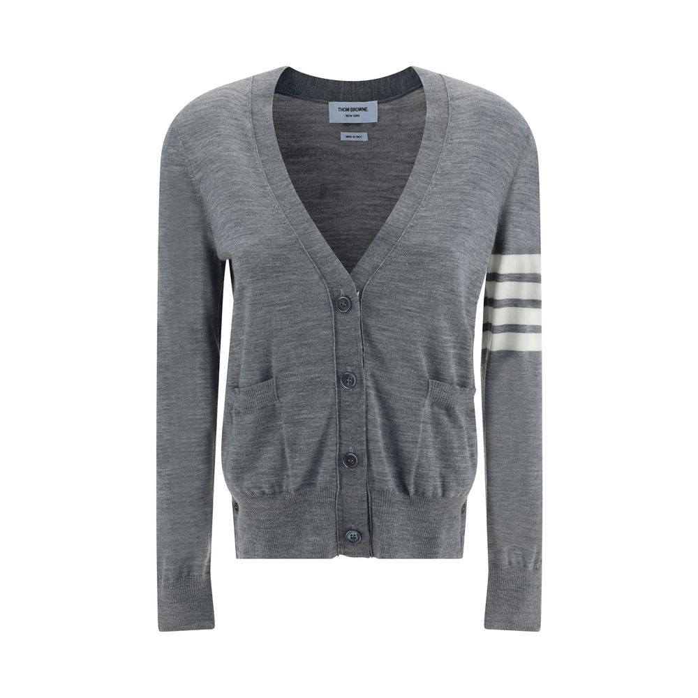Thom Browne Gray Merino Wool Polo Shirt | Regal Royce