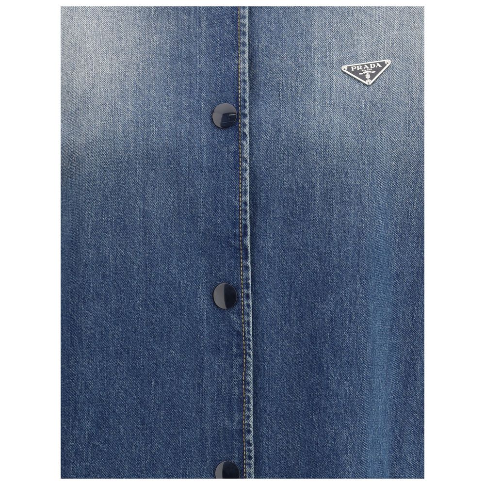 Prada Blue Cotton Denim Jacket | Regal Royce
