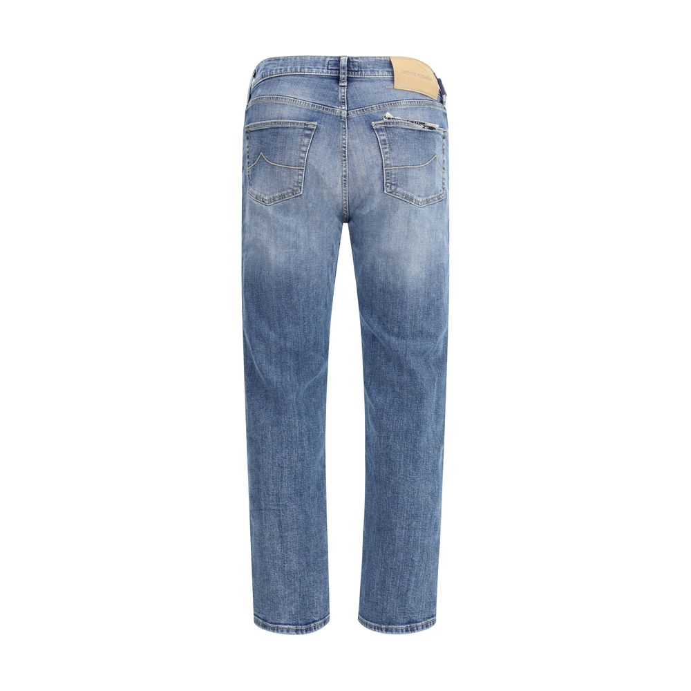 Jacob Cohen Blue Cotton Relaxed Fit Jeans | Regal Royce