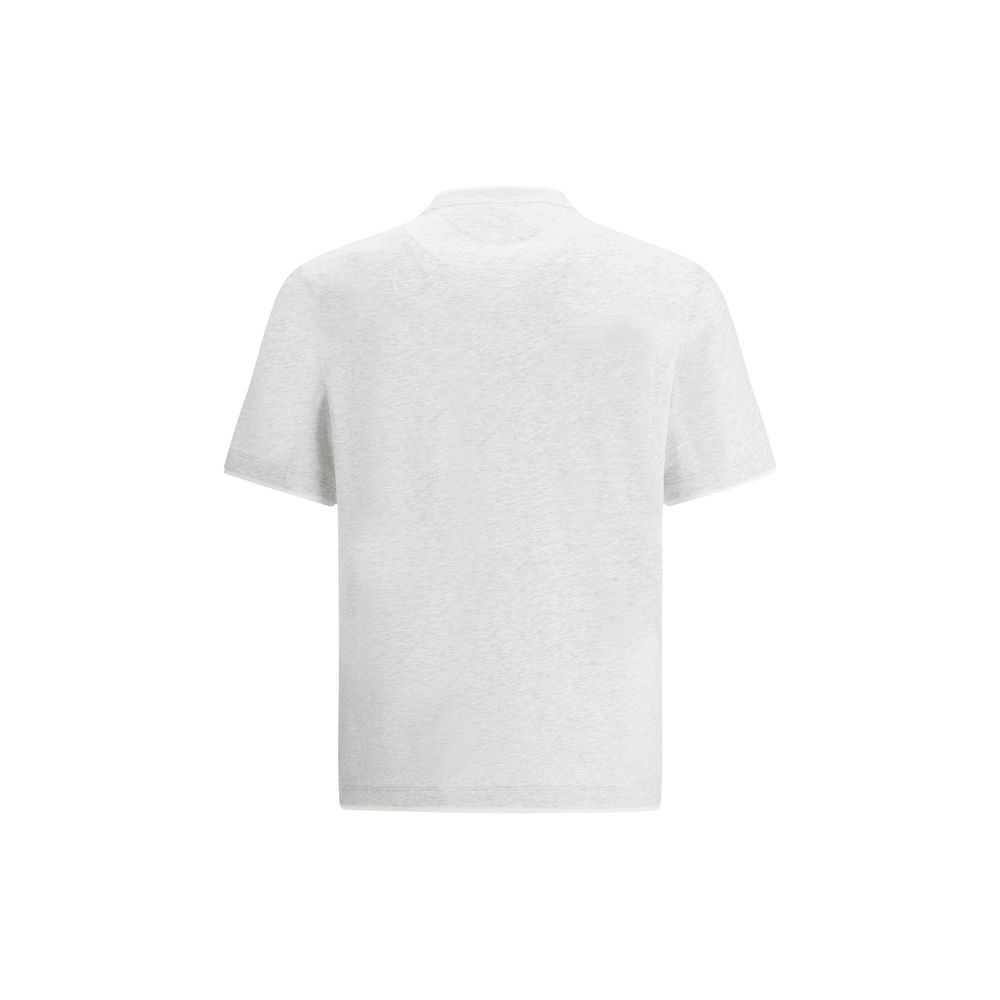 Brunello Cucinelli Gray Cotton T-Shirt | Regal Royce