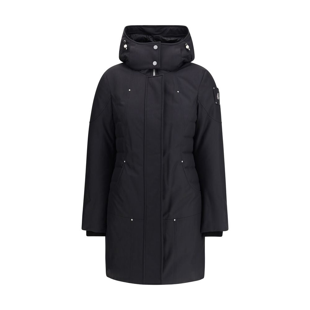 Moose Knuckles Black Recycled Polyester Parka | Regal Royce