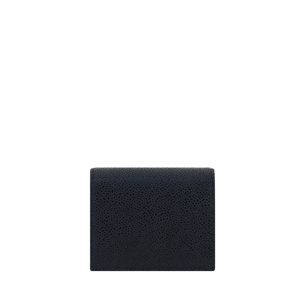 Thom Browne Black Calf Leather Bos Taurus Wallet | Regal Royce