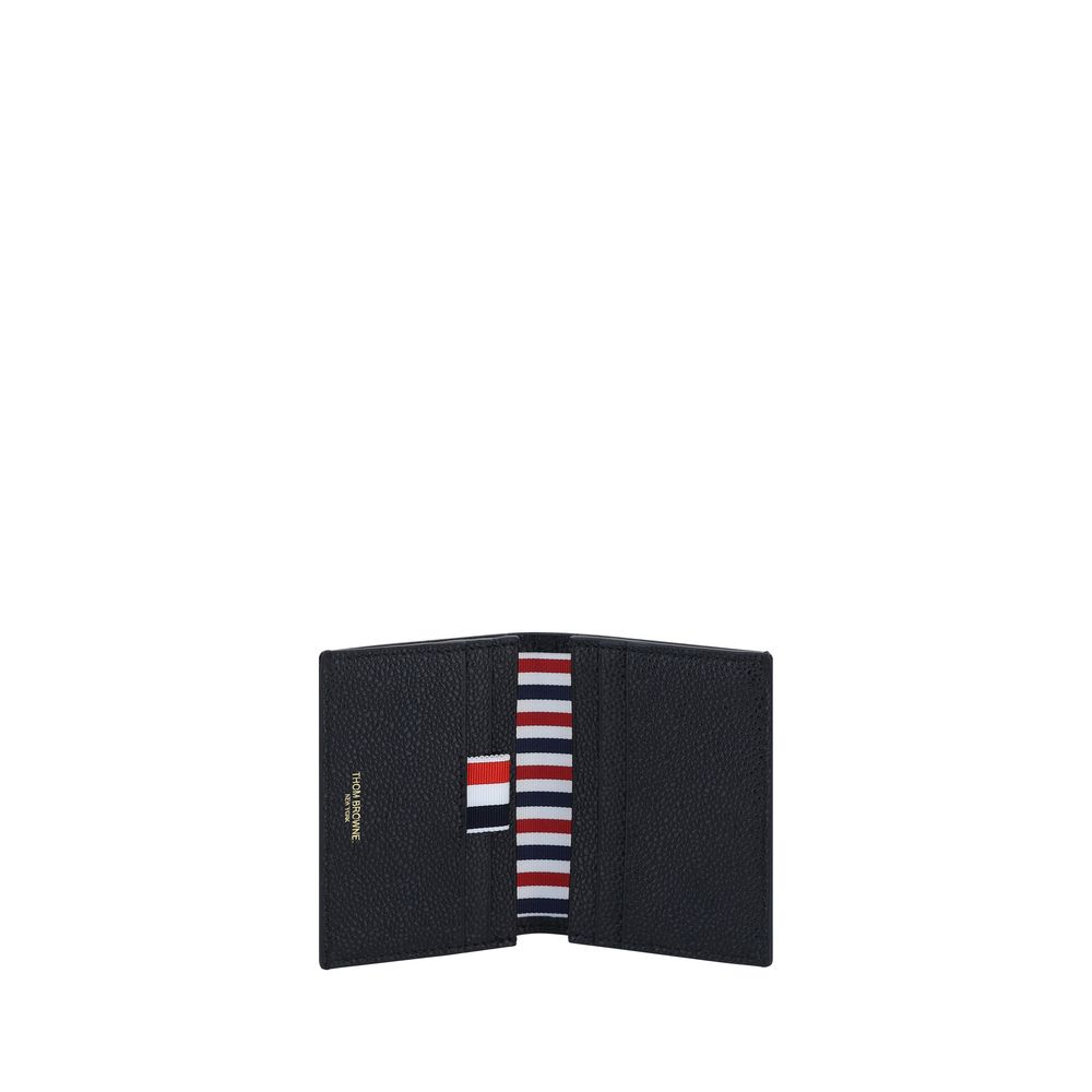 Thom Browne Black Calf Leather Bos Taurus Wallet | Regal Royce