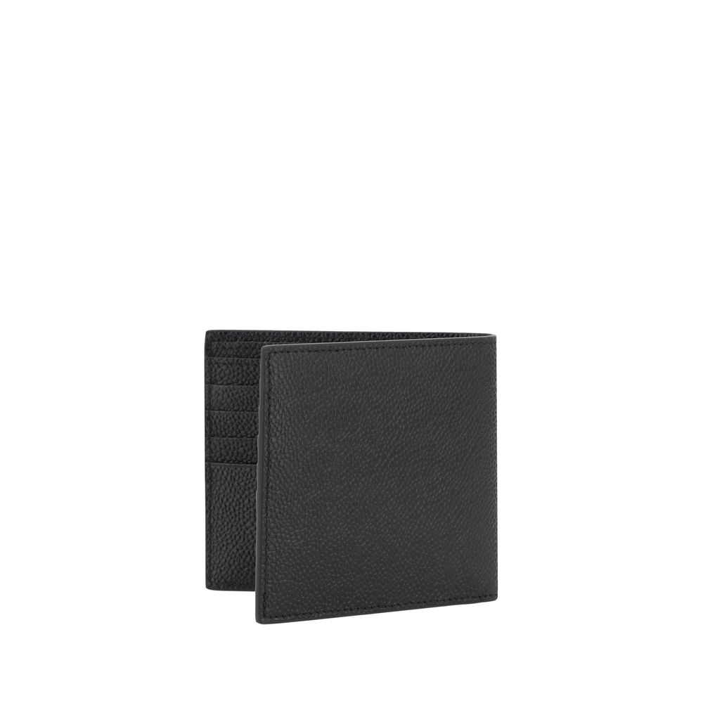Thom Browne Black Calf Leather Bos Taurus Wallet