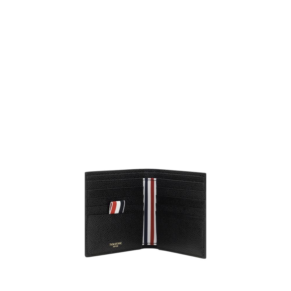 Thom Browne Black Calf Leather Bos Taurus Wallet | Regal Royce