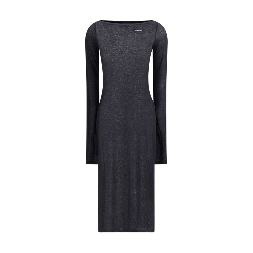 Miu Miu Black Cotton Casual Dress | Regal Royce
