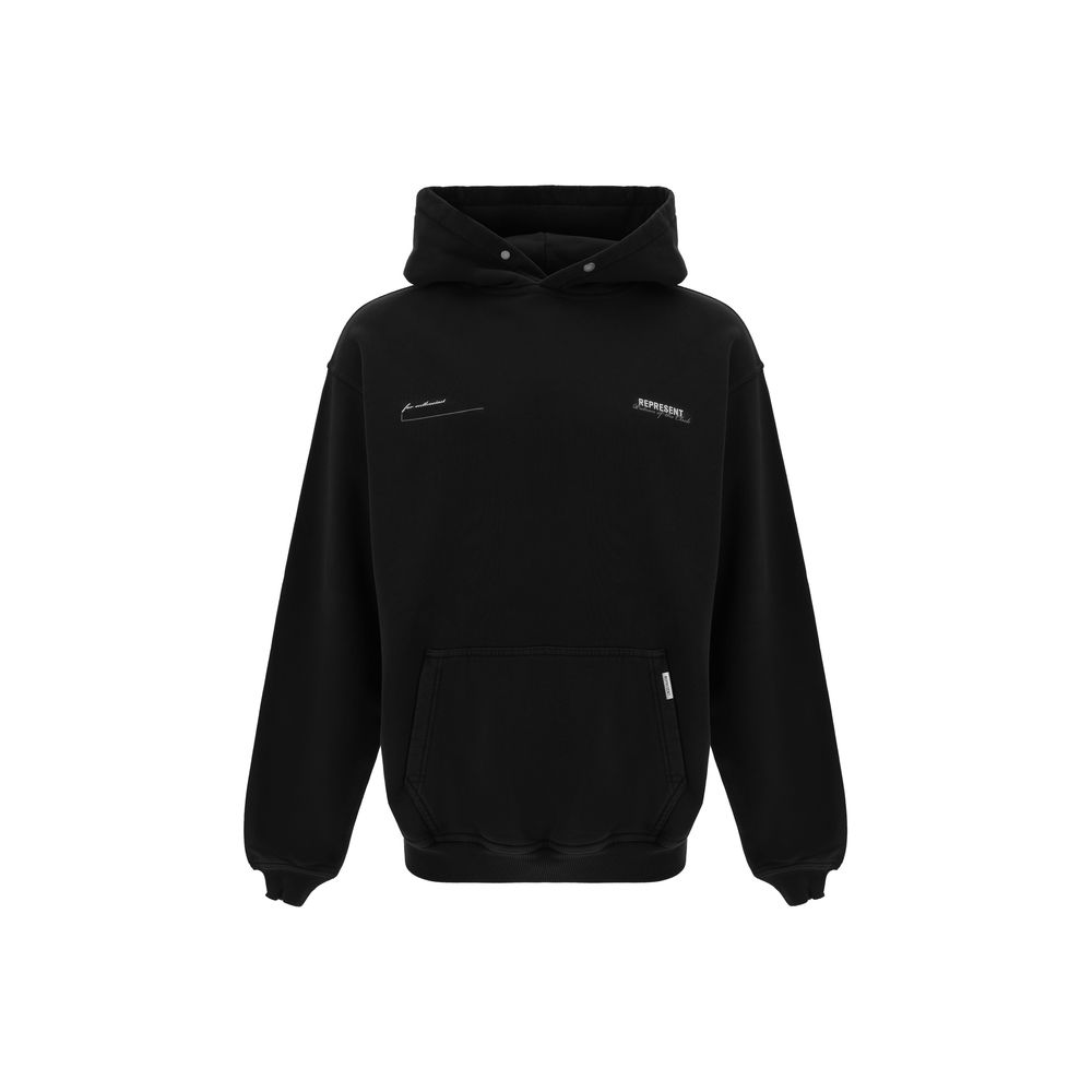 Represent Black Cotton Sweatshirt