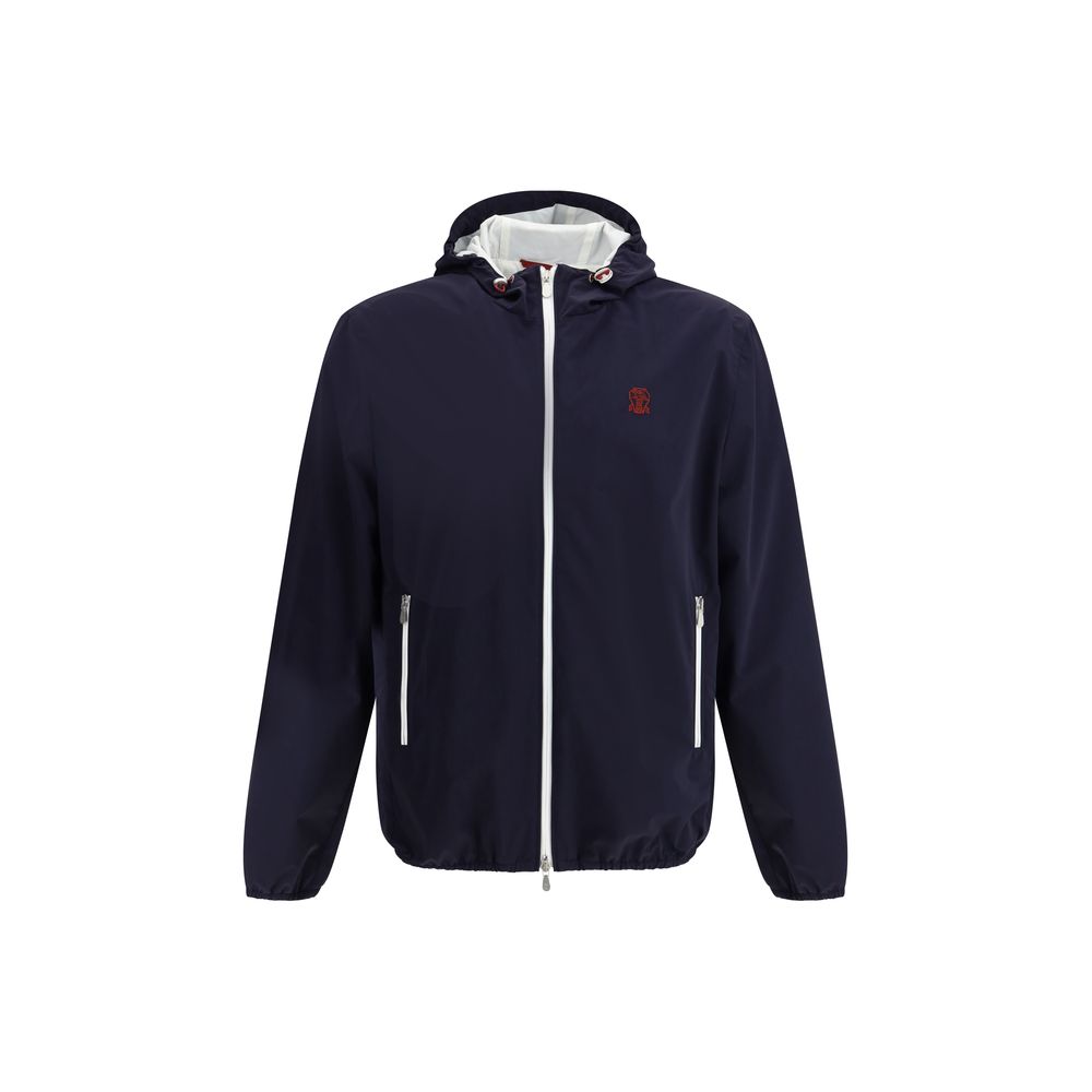 Brunello Cucinelli Blue Polyamide Shell Jacket | Regal Royce