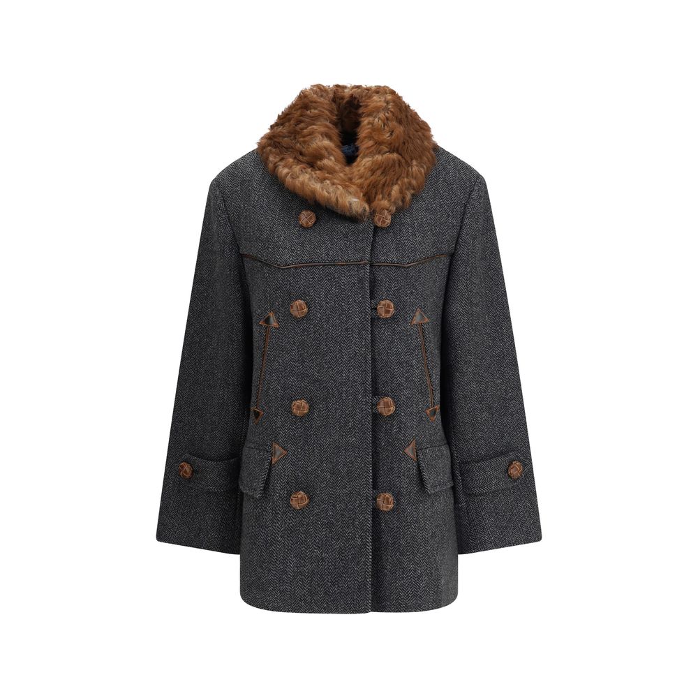 Prada Gray Fleece Wool Coat | Regal Royce