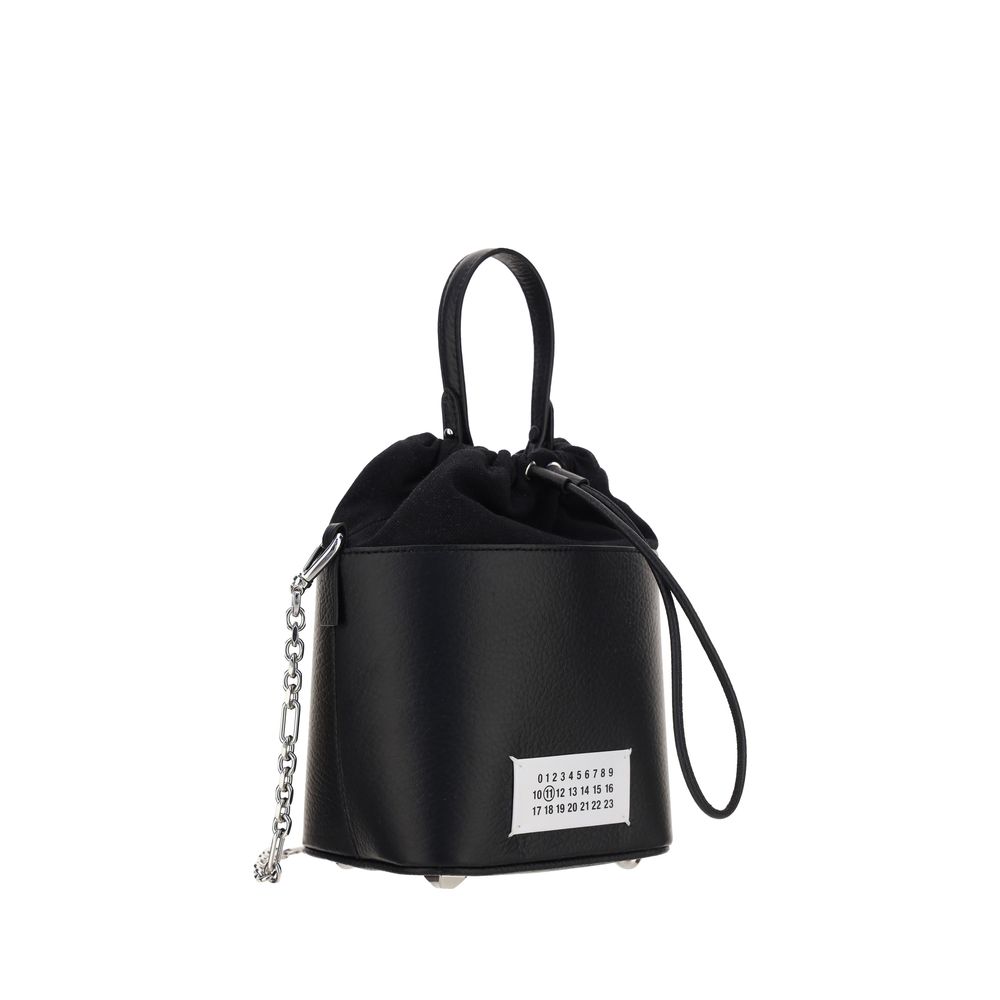 Margiela Black Calf Leather Bos Taurus Shoulder Bag | Regal Royce