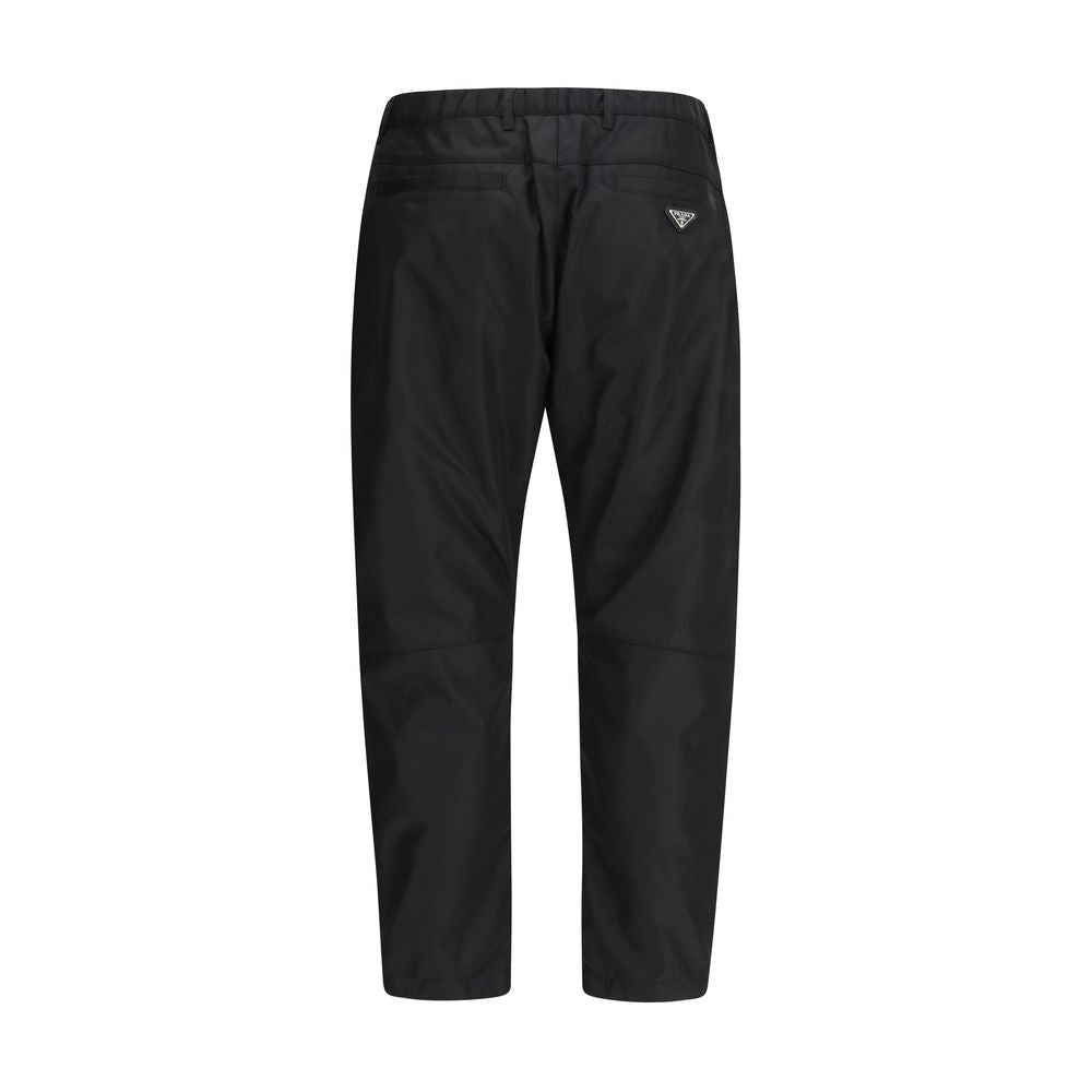 Prada Black Recycled Polyamide Casual Pants | Regal Royce