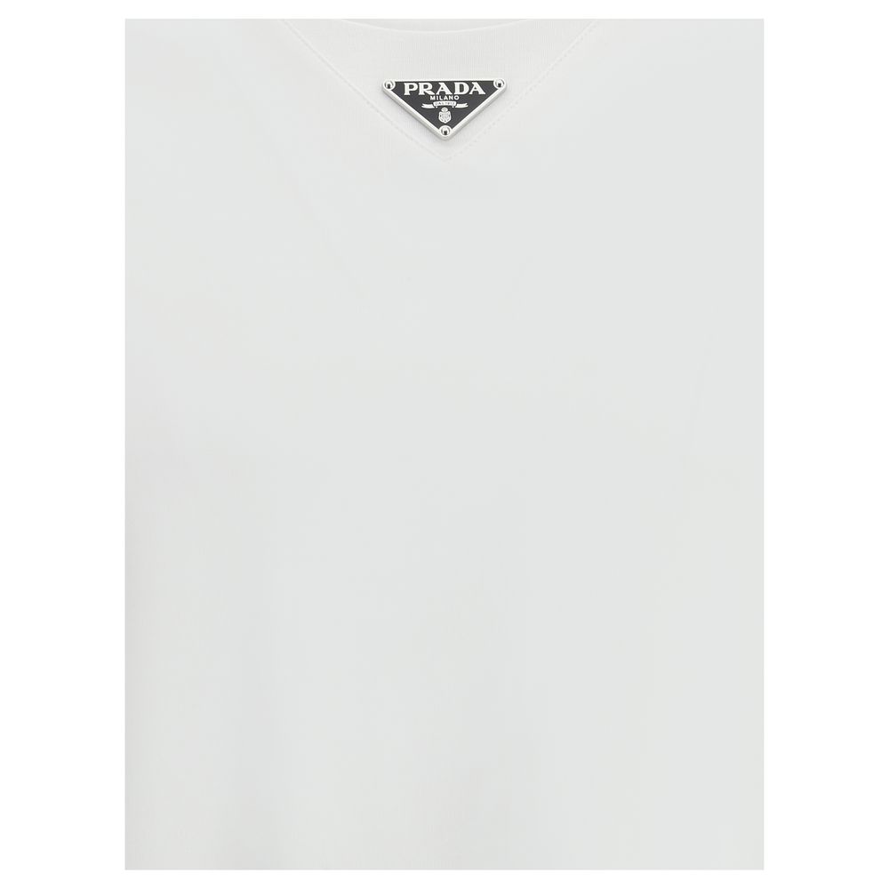 Prada White Cotton T-Shirt | Regal Royce