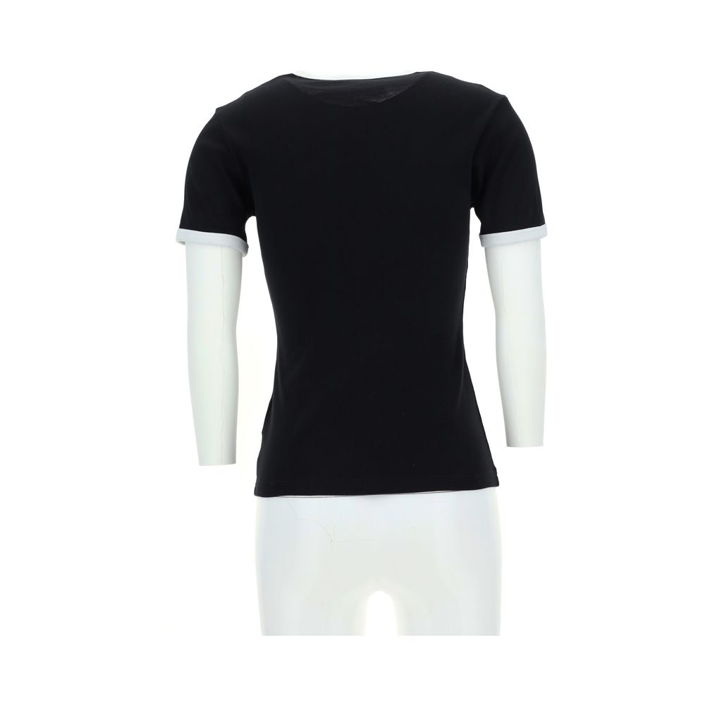 Courrèges Black Cotton T-Shirt | Regal Royce